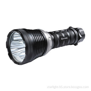 Search and Rescue LED Flashlight with Maximum Output of 2350 Lumens and Aluminum Body